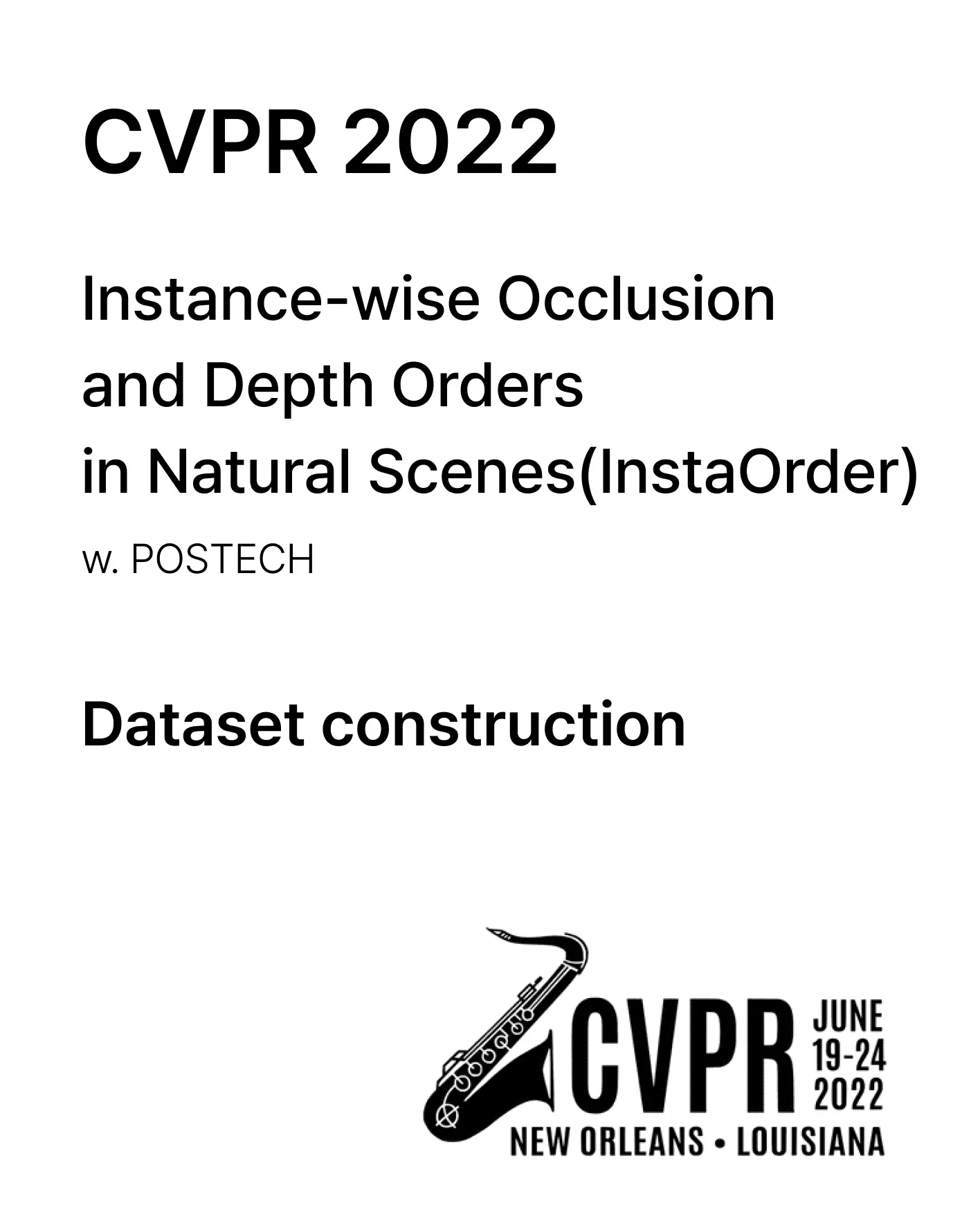 CVPR-InstaOrder 등재