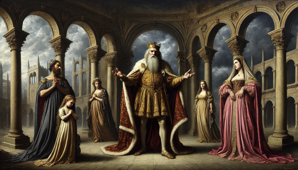 King Lear image, generated by dall-e